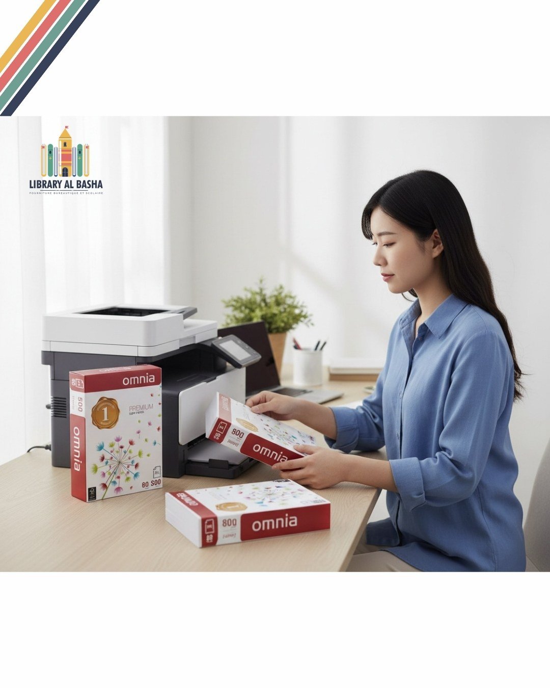 Ramette papier A4  80g OMNIA 500 feuilles