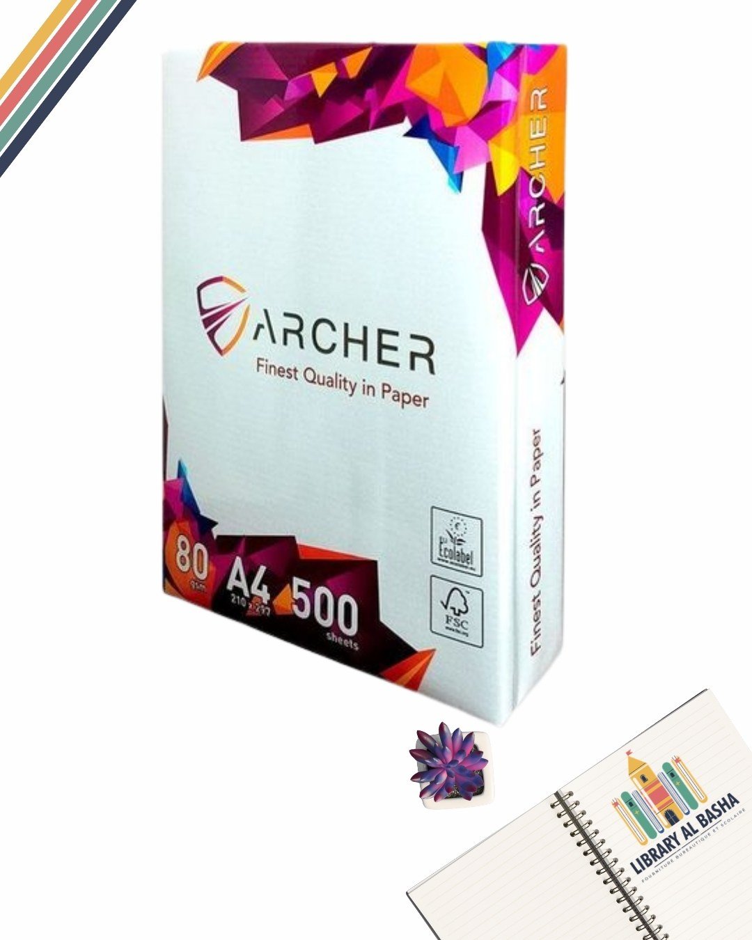 Ramette papier A4 80g ARCHER 500 feuilles