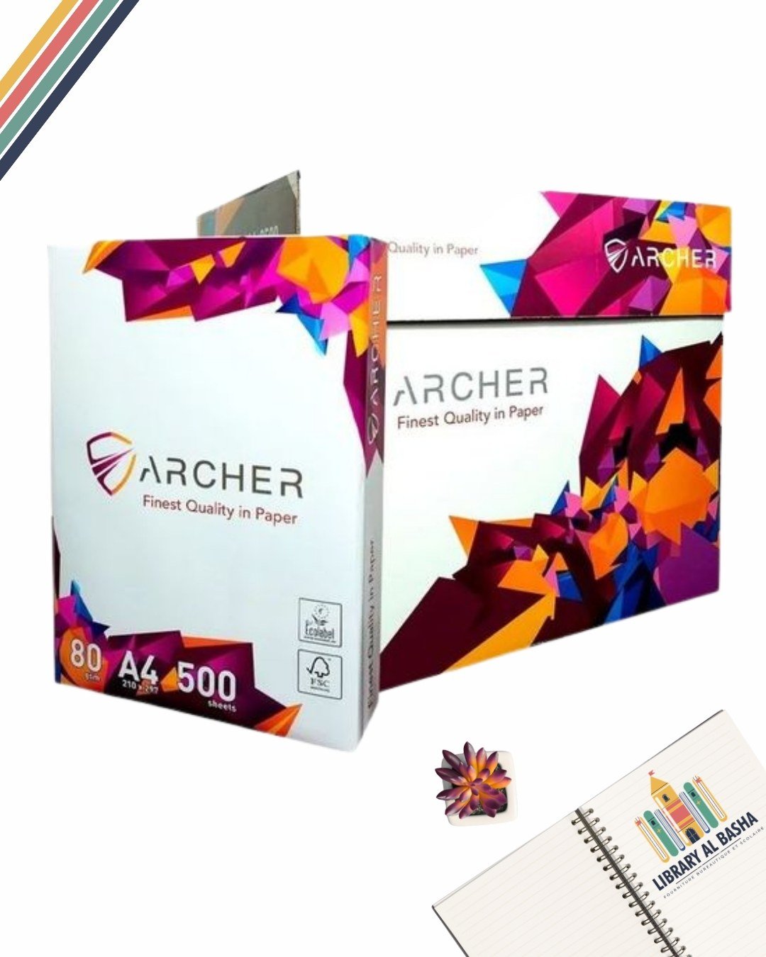Ramette papier A4 80g ARCHER 500 feuilles