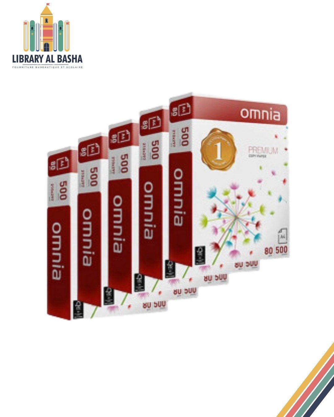 Ramette papier A4  80g OMNIA 500 feuilles